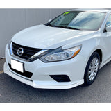 For 2016-2018 Nissan Altima 4 DOOR 3-PCS Painted White Front Bumper Splitter Spoiler Lip