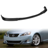 For 2006-2008 Lexus IS250 IS350 STP-Style Matte Black 3-Piece Front Bumper Body Spoiler Splitter Lip Kit