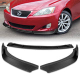 For 2006-2008 Lexus IS250 IS350 STP-Style Matte Black 3-Piece Front Bumper Body Spoiler Splitter Lip Kit