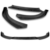 For 2011-2013 BMW 3-Series E92 E93 Matt Black 3-PCS Front Bumper Splitter Spoiler Lip