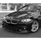 For 2011-2016 BMW F10 528i 530i M-Sport Painted Black 4-PCS Front Bumper Spoiler Lip