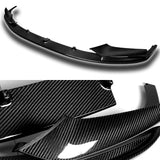 For 2011-2016 BMW F10 528i 530i M-Sport Carbon Fiber  4-PCS  Front Bumper Spoiler Lip