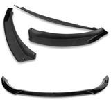 2014-2016 Kia Forte EX LX SX Painted Black 3-Piece Front Bumper Body Spoiler Splitter Lip Kit