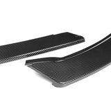 2014-2016 Kia Forte EX LX SX Carbon Look 3-Piece Front Bumper Body Spoiler Splitter Lip Kit