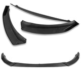 2014-2016 Kia Forte EX LX SX Matte Black 3-Piece Front Bumper Body Spoiler Splitter Lip Kit