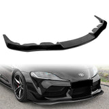 2019-2023 Toyota Supra A90 Painted Black 3-Piece Front Bumper Body Spoiler Splitter Lip Kit