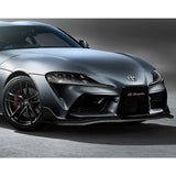 2019-2021 Toyota Supra A90 Carbon Look 3-Piece Front Bumper Body Spoiler Splitter Lip Kit