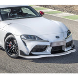 2019-2023 Toyota Supra A90 Painted White 3-Piece Front Bumper Body Spoiler Splitter Lip Kit