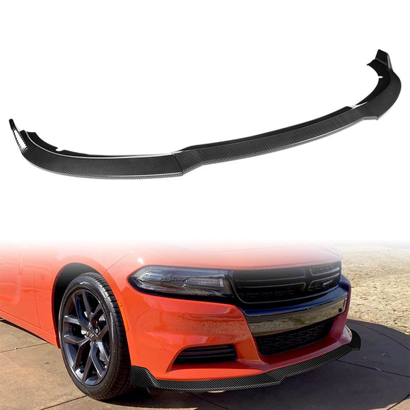 2015-2022 Dodge Charger SXT Carbon Look 3-Piece Front Bumper Body