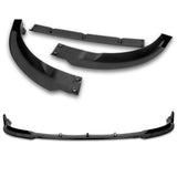 2020 - 2024 Tesla Model Y Painted Black 3-Piece Front Bumper Body Spoiler Splitter Lip Kit