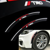 JDM TRD Fender Arch Trim Stickers Protector Car Wheel Eyebrow Strips Fits Toyota 2 pcs