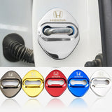 Honda Civic Accord CR-V Silver Stainless Steel Door Lock Door Striker Cover Set of 4