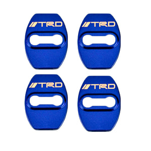 Blue Stainless Steel Door Lock Door Striker Cover Set for TRD