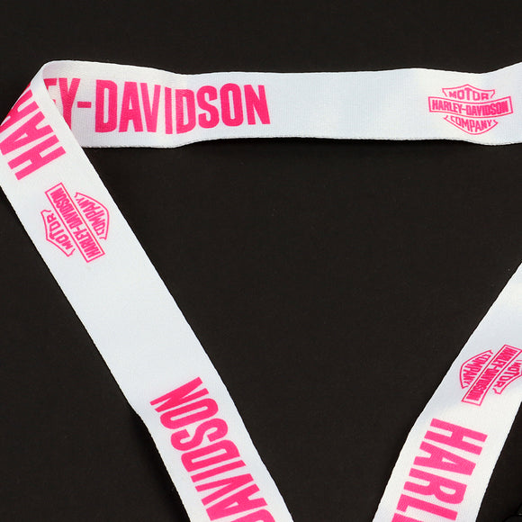 Harley Davidson Racing Biker Keychain LOGO Lanyard Motorcycle Strap Tag Key chain Pink