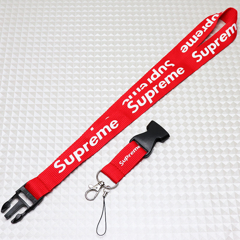 SUPREME‼️ Keychain Lanyard  Lanyard keychain, Red and white, Keychain