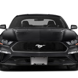 Ford Mustang SET Stainless Steel License Plate Black Frame 2pcs with Caps Bolt Brand New