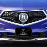 ACURA Stainless Steel Front Mirror Black/ Chrome Finish 3D Dual License Plate Frame