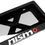 NISMO NISSAN Carbon Look License Plate Cover Protector Shield Frame + Bracket