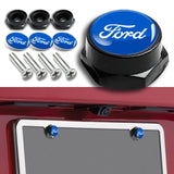 FORD Racing Brand New Stainless Steel 2pcs License Plate Frame with Caps Bolt SET