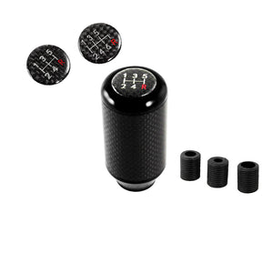 Universal 82MM - Black Carbon Fiber Car Auto Manual Gear Stick Lever Shift Knob