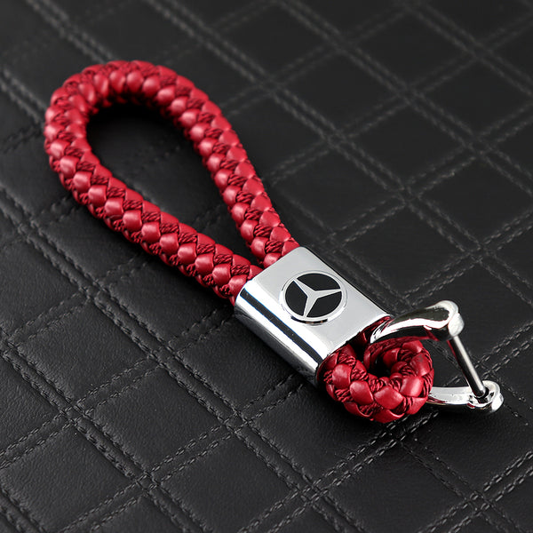 Mercedes-Benz Black BV Style Calf Leather Keychain 1pc – MAKOTO_JDM
