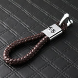 Toyota Brown BV Style Calf Leather Keychain