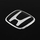 For 2006-2011 HONDA CIVIC COUPE Set JDM Black H Rear Emblem Badge with Civic Rear Chrome Emblem