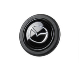 MAZDA New Black / Silver Horn Button fits MOMO RAID NRG Steering Wheel Mazdaspeed Racing