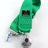 Universal 4 Point Green Camlock Quick Release Car Seat Belt Snap-On Harness TAKATA Racing 3"