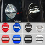 Stainless Steel Black Door Lock Door Striker Cover for NISMO